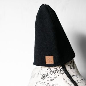 Tribe Kelley black beanie hat. New without tags